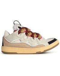 Lanvin - 'Curb' Leather Blend Sneakers - Lyst