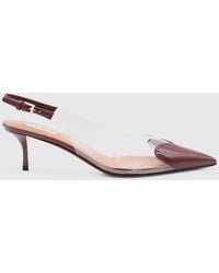 Alaïa - Le Cœur Pvc And Patent Leather Slingbacks - Lyst