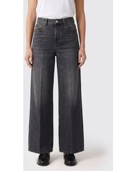 Gucci - Denim Wide Leg Jeans - Lyst