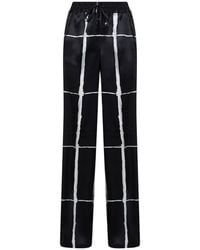 Kiton - And Printed Silk Drawstring Trousers - Lyst