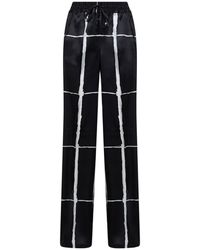 Kiton - And Printed Silk Drawstring Trousers - Lyst