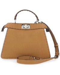 Fendi - 'Peekaboo Iseeu Small' Handbag With Shoulder Strap - Lyst