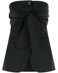 Max Mara - Veruska' Virgin Wool Bustier Top - Lyst