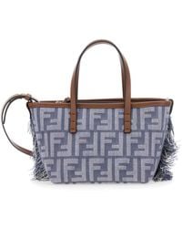 Fendi - 'Roll' Mini Bag With Adjustable And Removable Shoulder Strap And Fringed Details - Lyst