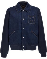 Wales Bonner - 'The Echo Denim Varsity' Jacket - Lyst