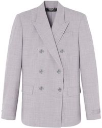 Versace - Double-Breasted Tailored Blazer - Lyst