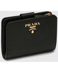 Prada - Saffiano Leather Wallet - Lyst