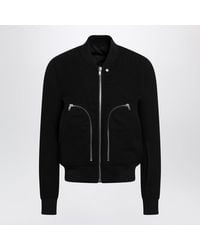 Rick Owens - Virgin Wool Bomber Jacket With Zip - Lyst