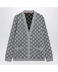 Gucci - Reversible/ Cardigan With Gg Pattern - Lyst