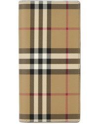 Burberry - Printed Canvas Wallet - Lyst