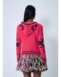 Chopova Lowena Tammie Jo Zip-Up Cardigan in Blue | Lyst