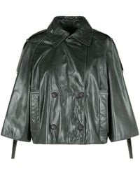 Max Mara - 'Tenace' Leather Jacket - Lyst