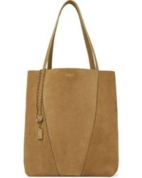 Chloé - Spin Suede Leather Tote Bag - Lyst