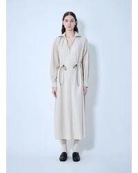 Max Mara - Pedaggi Cotton Popeline Midi Dress - Lyst