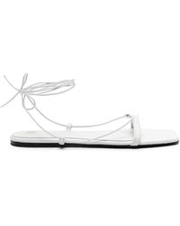 TOTEME - Leather Flat Sandals - Lyst