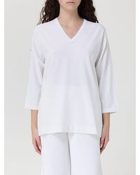 Max Mara - Viscose Blend V-Neck Knit Top - Lyst