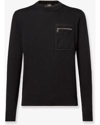 Fendi - Virgin Wool Sweater - Lyst