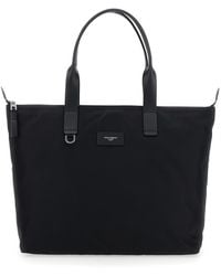 Dolce & Gabbana - Tote Bag With Two Top Handles And Logo Plaque On The Front - Lyst