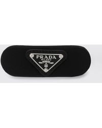 Prada - Re-Nylon Hair Clip With Triangle Logo - Lyst