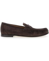 Fendi - Round Toe Loafers - Lyst
