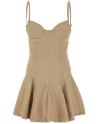 DSquared² - Sand Denim Mini Dress - Lyst