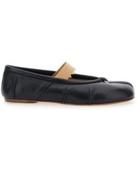 Maison Margiela - Ballet Flats With Band Design And Tabi Toe - Lyst