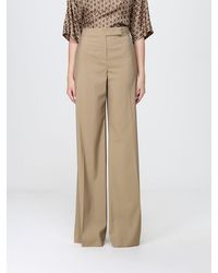 Max Mara - High-Waisted Silk And Cotton Blend Palazzo Trousers - Lyst