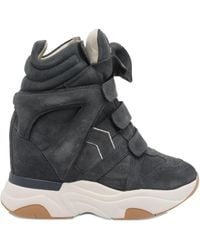 Isabel Marant - Balskee High-Top Wedge Suede Sneakers - Lyst
