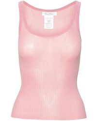 Max Mara - 'Bastia' Silk Tank Top - Lyst