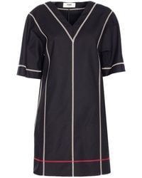 ワンピース Fendi TUNIC STYLE SHORT DRESS Fendi Short Dress in White | Lyst