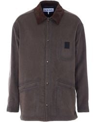 Loewe - Anagram Patch Logo Overshirt - Lyst