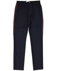 Givenchy - Striped Side Panel Wool Trousers - Lyst