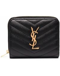 Saint Laurent - Cassandre Matelassé Wallet - Lyst