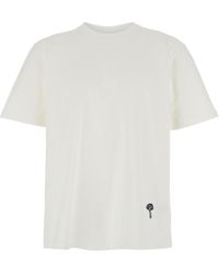 Bottega Veneta - Crewneck T-Shirt With Mushroom Embroidery On The Front - Lyst