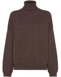 Brunello Cucinelli - Cashmere Turtleneck Sweater - Lyst
