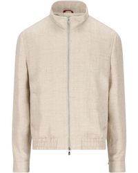 Brunello Cucinelli - Silk Blend Jacket - Lyst