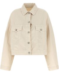 Brunello Cucinelli - Cotton Denim Jacket Clothing - Lyst