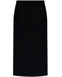 Givenchy - Midi Kickback Skirt - Lyst
