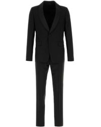 Prada - Black Wool Blend Suit - Lyst