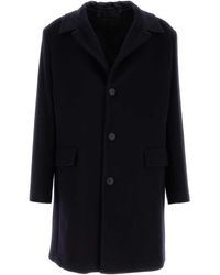 Prada - Midnight Wool Blend Coat - Lyst