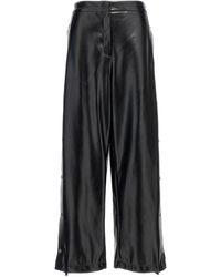 Stella McCartney - Alter Mat Leather-Effect Wide Leg Trousers - Lyst