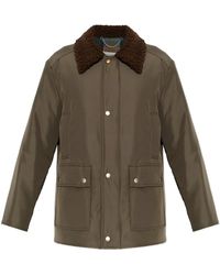 Maison Margiela - Jacket With Shearling Collar - Lyst