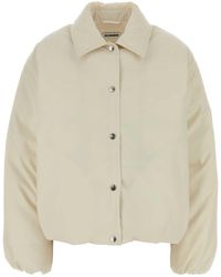 Jil Sander - Ivory Polyester Down Jacket - Lyst