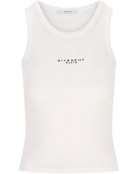 Givenchy - Paris Cotton Tank Top - Lyst