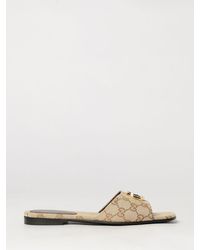Gucci - Jacquard Cotton Mules With Gg Monogram And Square Toe - Lyst