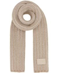 Fendi - Sand Wool Blend Scarf - Lyst