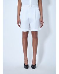 Max Mara - Pleated High-Waist Shorts - Lyst
