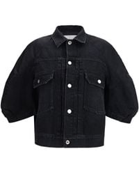 Sacai - Denim X Nylon Twill Jacket - Lyst