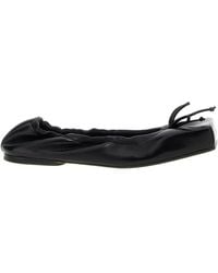 Jacquemus - Leather Square-Toe Ballet Flats - Lyst