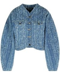 ROTATE BIRGER CHRISTENSEN - Cotton Short Jacket - Lyst